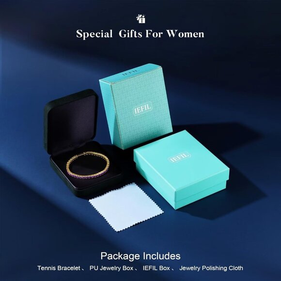 Sterling Silver October Birthstone Pink Tourmaline Tennis Bracelet for Women 6.5 - Picture 7 of 7